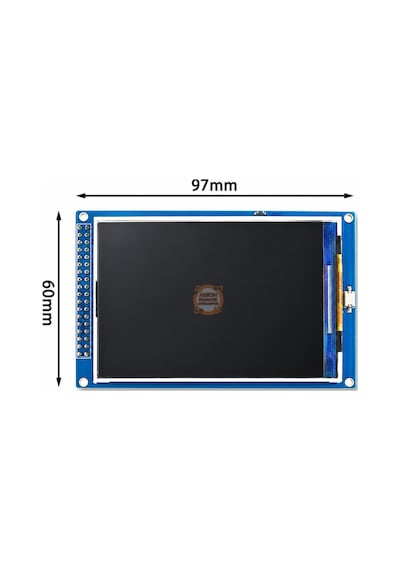 3.5 İnç 480x320 Ips Tft Lcd Ekran Modülü Ilı9486 - 3.3v/5v