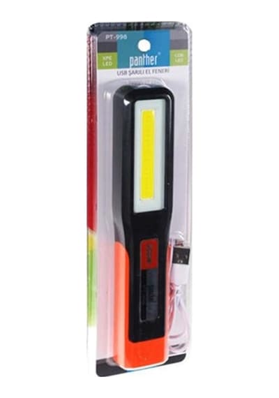 Panther Pt-998 Led Şarjlı Oto Feneri PT-998 Siyah