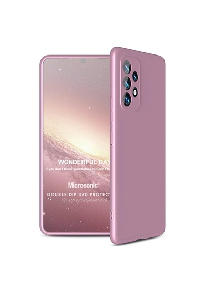 Microsonic Samsung Uyumlu Galaxy A73 5G Kilif Dip 360 Rose Gold 539554643