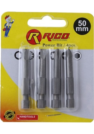 Rico 4 Parça Bits Uc Seti 50 MM