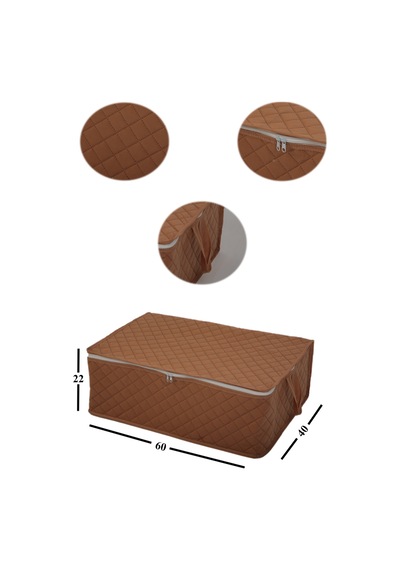 Adarya Home Çekyat Baza Tipi  Hurç Baza Alti-Kazak-Yastik-Pike Saklama Hurcu 6 Adet 22 x 40 x 60 Taba