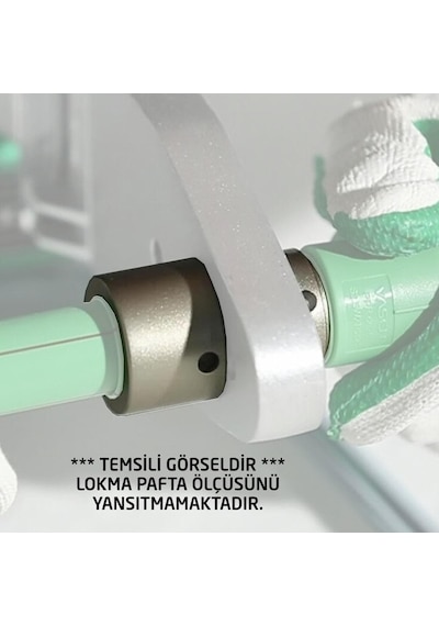 Pprc Plastik Boru Kaynak Makinası Pafta Lokma 75 Mm 2 1/2"