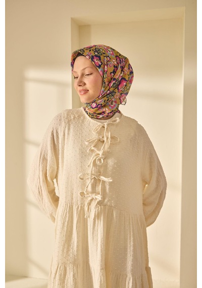 Silk Home Soft Eşarp 73090-23 Koyu Mor, Pembe, Yanık Sarı, Yeşil, Bebe Mavi