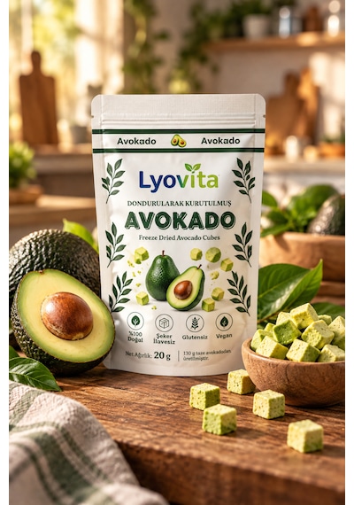 Avokado Dondurularak Kurutulmuş Freeze Dried 20 G
