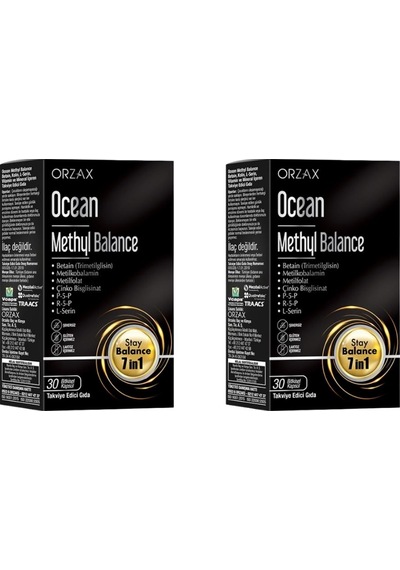 Orzax Ocean Methyl Balance 30 Kapsül 2 Adet