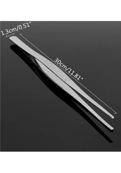 Cımbız Maşa Pişirme Cımbızı Çelik Maşa 30cm Profesyonel Şef Cımbızı Döküm Metalik