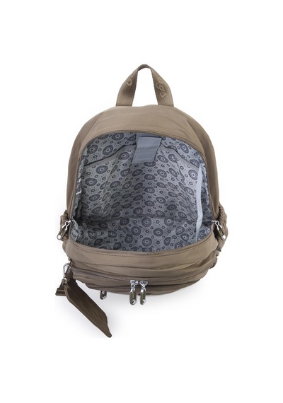 Nas Bag Unisex Büyük Boy Sırt Çantası Çok Gözlü Okul Çantası Haki