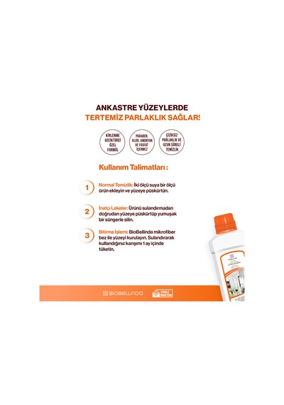 Doğal Ankastre Temizleyicisi Kirlenme Lekeler 750 Ml 2'li Set Diğer