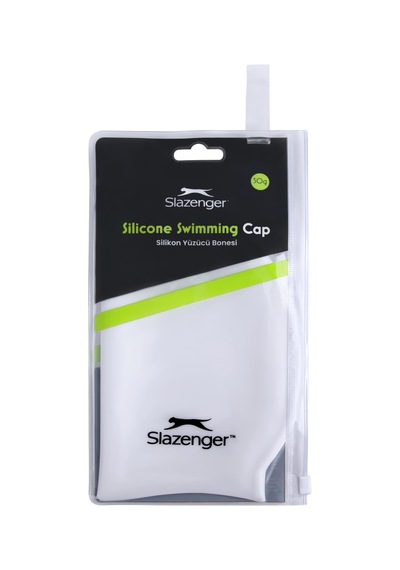 Slazenger Yüzücü Bonesi Silikon Sn00 White Pvc Zipper Bag Beyaz