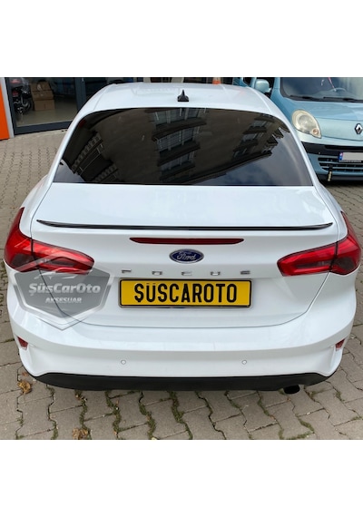 Ford Focus 4 2018 Ve Sonrası Sedan Uyumlu Bagaj Üstü Spoiler Bagaj Çıtası Piano Black Parlak Siyah 1 Adet 00 Şüscaroto Aksesuar
