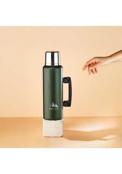 Aryıldız Nature Camp Taşınabilir Termos Yeşil 1 Litre