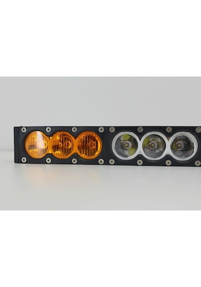 Rooster 210w 95cm Tek Sıra Beyaz Kenarı Turuncu Off Road