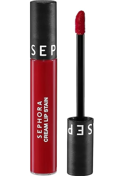 Sephora Cream Lip Stain Bulaşmayan Kadife Bitişli Ruj - Mat Likit Ruj - 01 Always Red 5 Ml 007 Red Velvet
