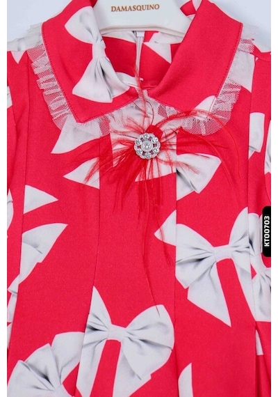 Xo Kids Kız Çocuk Elbise 7-13 Yaş 10047 Kırmızı