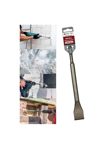 Sds-plus Düz Keski Ucu 14x250x40 Mm Beton Ve Duvar İçin Kırma Ve Kanal Açma Ucu