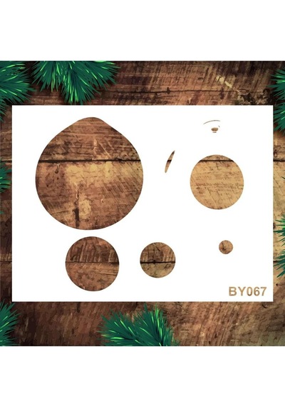 Boyutlu Desen Stencil Şablon (21x30) BY-067