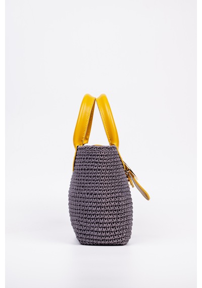 Fabric Craft Bag El Çantası Floş İplik Gri Gri