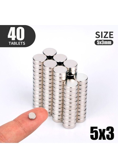Ø5x3 Mm Neodyum Mıknatıs - 50 Adet