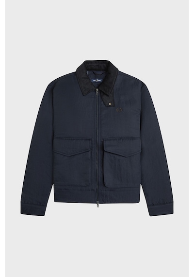 Fred Perry Regular Fit Kadife Yaka Mont Unisex Mont J3316 608 Lacivert