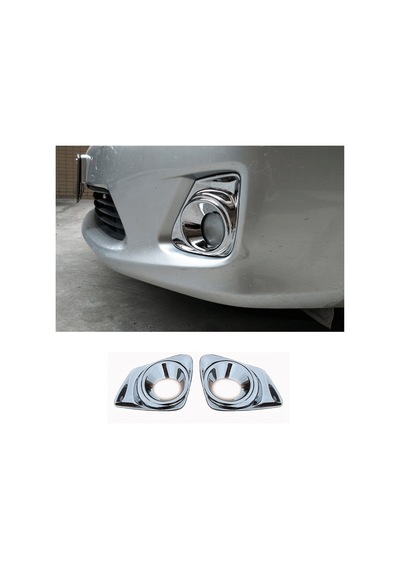 Toyota Corolla Uyumlu 2010 2012 Sis Lambası Kaplama Krom