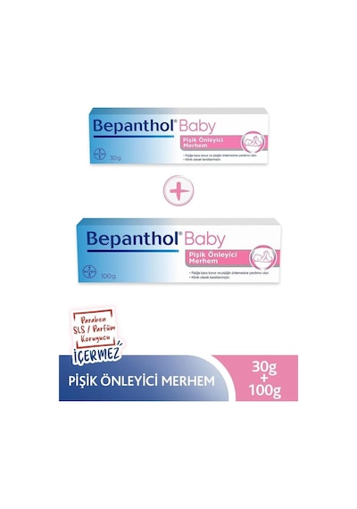 Bepanthol Baby Pişik Önleyici Merhem 100 G + Bepanthol Merhem 30 G