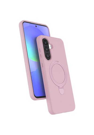 Samsung Galaxy A36 Regal Magsafe Standlı Kapak - Açık Pembe