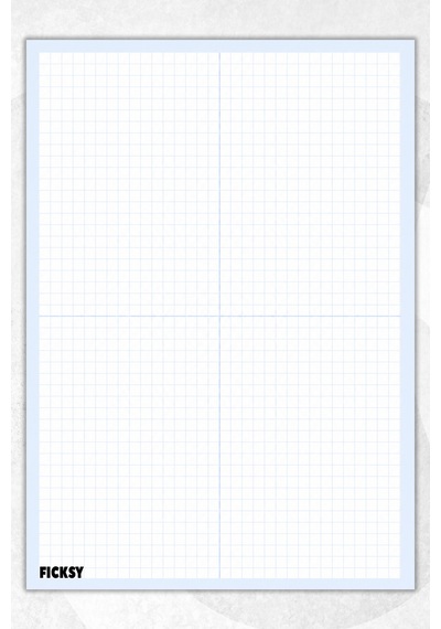 A4 Bloknot Kareli Defter - 50 Yaprak - Memopad - Notepad - Not Defteri - Not Kağıdı - 4112 Çok Renkli