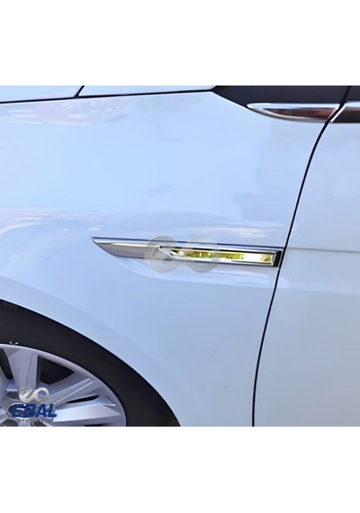 Ebal Otomotiv Renault Megane 4 Krom Yan Çamurluk 2 Parça 2016-2020 Model Arası Uyumlu P.Çelik