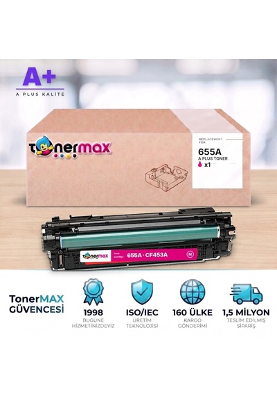 Hp 655a Cf453a Kırmızı Uyumlu Toner A Plus / Color Laserjet Enterprise M652 / M653 / Mfp M681 / M682