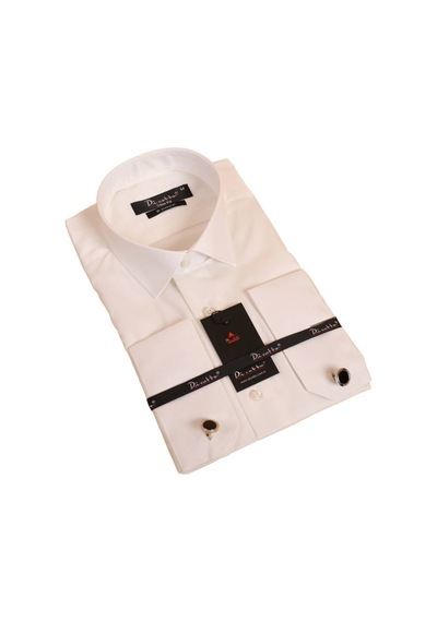 Dicotto Krem 8 Drop Ekstra Uzun Kol Dar Kesim Micro Kumaş Kol Düğmeli Slim Fit Erkek Gömlek - 197-10 001