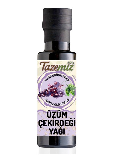 Tazemiz Soğuk Sıkım Üzüm Çekirdeği Yağı 100 ML