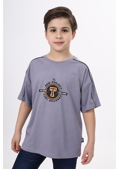 Toontoy Kids Toontoy Erkek Çocuk New Project Baskılı Tişört Gri Toontoy Kids Toontoy Erkek Çocuk New Project Baskılı Tişört Gri