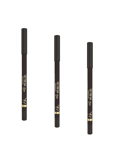 Gel Eyepencil No 102 Dark Brown - 24 Saat Kalıcı Suya Dayanıklı Jel Göz Kalemi 3 Paketi Genel