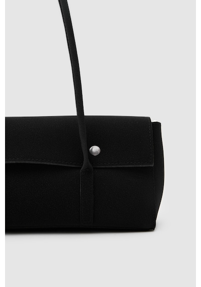 Shule Bags Mari Vintage Baget Çanta Siyah