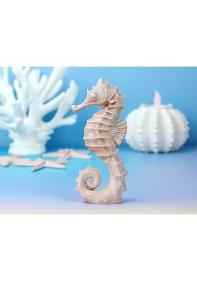 Denizatı Oyuncak Doğal Petg Malzeme 14 Cm Bej Renk Balık