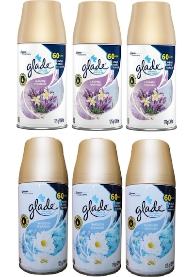 Glade Oda Kokusu Lavanta Ferahlığı + Temizliğin Ferahlığı 6 x 269 ML