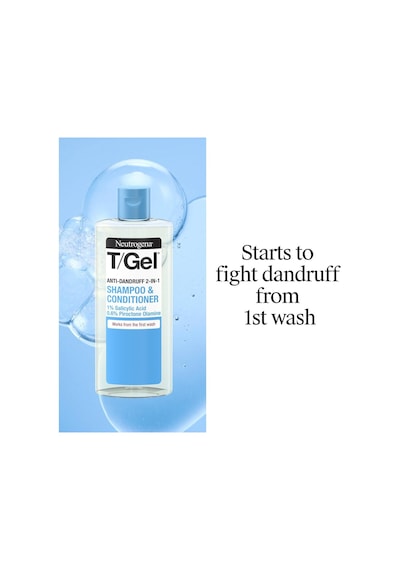 Neutrogena T/gel 2-in-1 Anti-dandruff Şampuan 250 Ml Beyaz