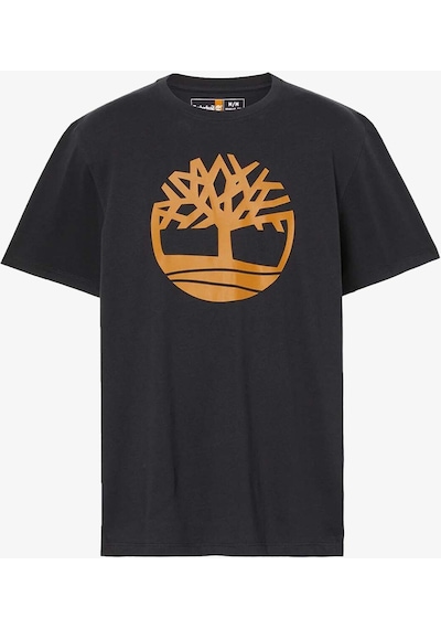 Timberland Tree Logo Short Sleeve Erkek Siyah T-shirt Tb0a2c2rp561 Siyah