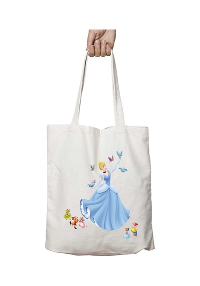 Art Hediye Cinderella-transparent-png İki Taraf Kalıcı Yıkanabilir Okul Plaj Omuz Bez Çanta Çok Renkli