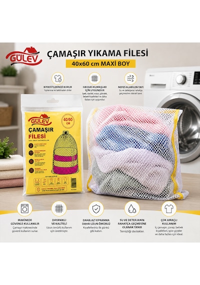 Diyarı Fırsat Çamaşır Makinesi Filesi Maxi 40x60 Cm 30'lu Paket Diğer