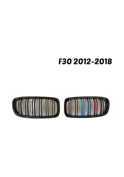 Bmw 3 Seri F30 M3 Böbrek – Çift Çizgi Panjur M Renk 2012-2018
