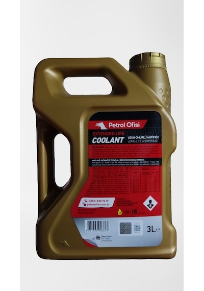 Petrol Ofisi Extended Life Coolant 3 Lt Organik Kırmızı ANTİFREZE