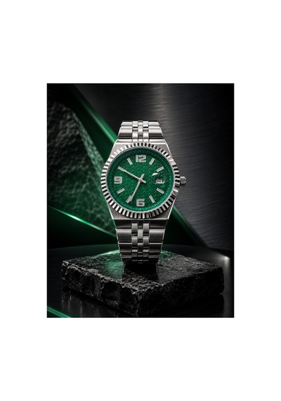 Datejust Çelik Erkek Kol Saati Takvimli Babalar Serisine Özel Yeşil-gümüş - 884416004 Gümüş
