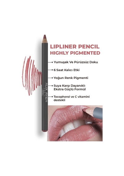 Uzun Süre Kalıcı Dağılma Yapmayan Nemlendirici Dudak Kalemi - Lipliner Pencil 07 Spicy Rose Çok Renkli