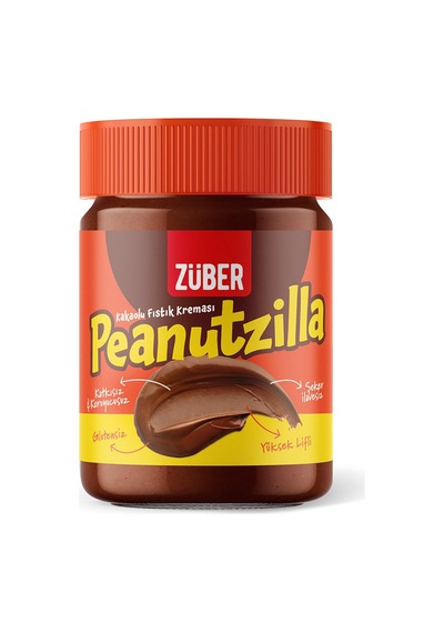 Züber Peanutzilla Kakaolu Fıstık Kreması 315 G - 6 Adet Tarı