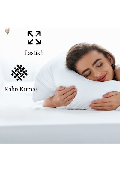 Strausshome Premium Yuvarlak Lastikli Çarşaf 220x220 - 200x200cm %100 Pamuk Oeko Tex Lacivert / Navy