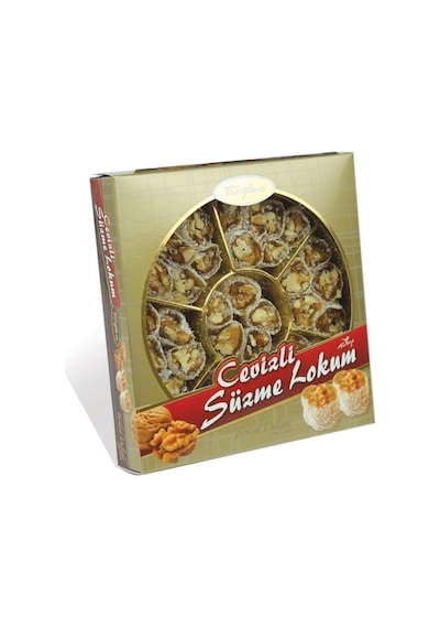 Tuğba Kuruyemiş Bol Cevizli Süzme Lokum 400 Gr Turkish Delight