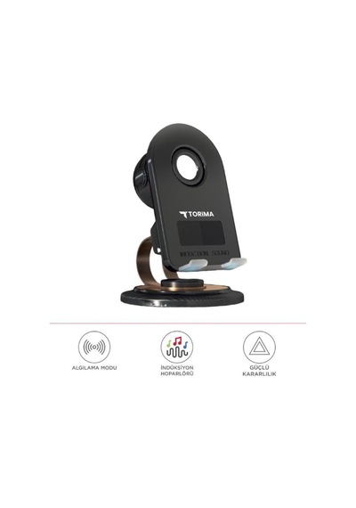 Torima JX-061 Kablosuz Hoparlör Manyetik Telefon Tutucu Siyah