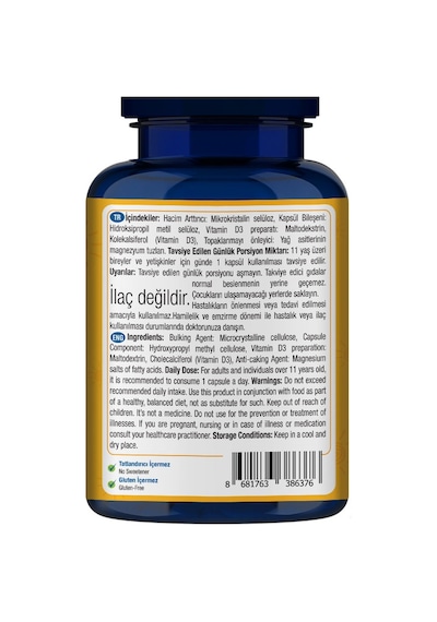 One Up D Vitamini 1000 Iu 100 Kapsül Aromasız