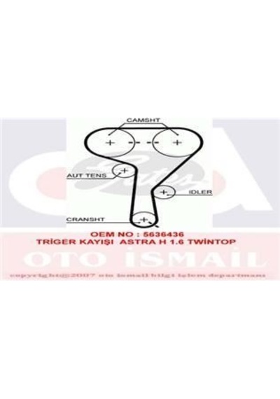 GATES 5603XS TRIGER EKSANTRIK KAYISI ASTRA H J VECTRA C INSIGNIA